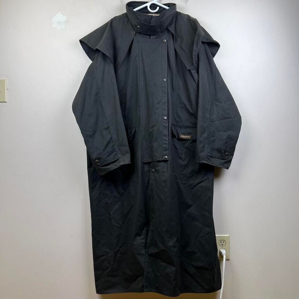 Driza Bone Black Aussie Outback Trench Jacket Size XL